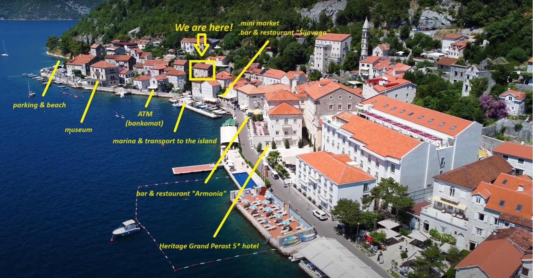 Bluemarine Rooms & Apartments Perast Exterior photo